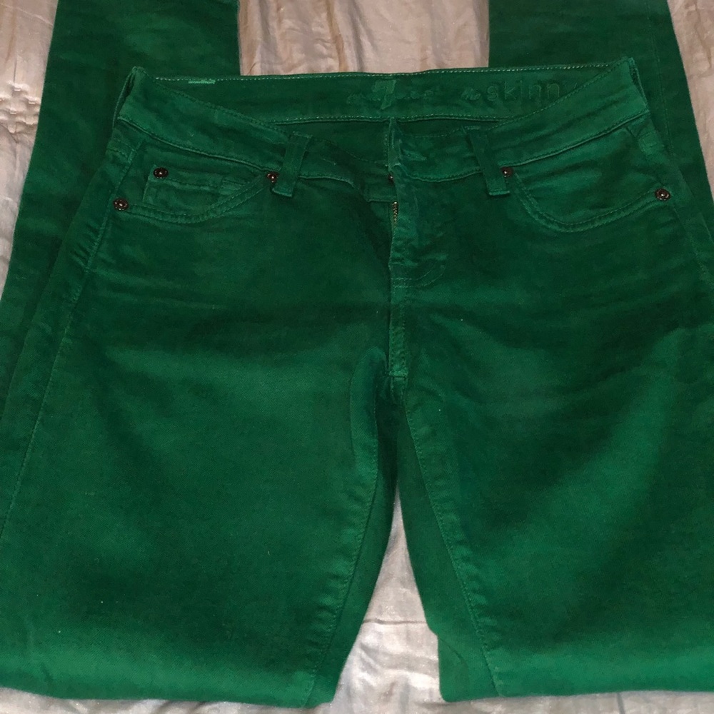 Seven for all mankind Green jean.